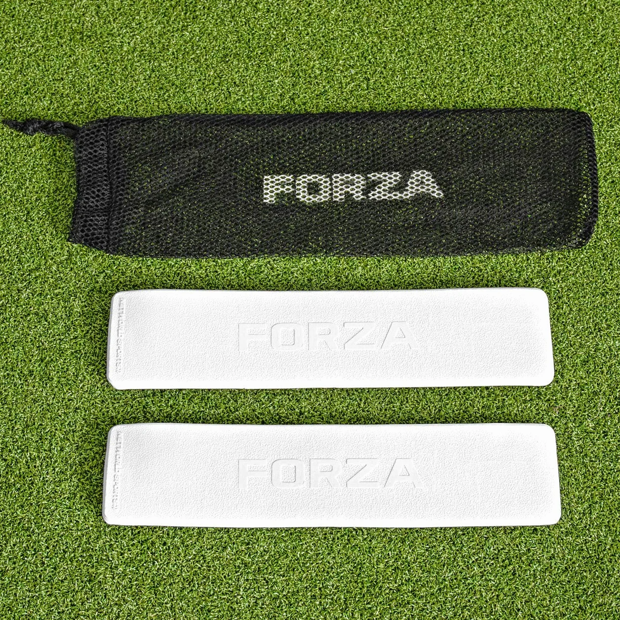 FORZA Lignes de Délimitation [Pack de 10] | Fabriquées en Caoutchouc Résistante aux Intempéries | Plusieurs Couleurs Disponibles | Football, Tennis, Basket-Ball et d'autres Sports