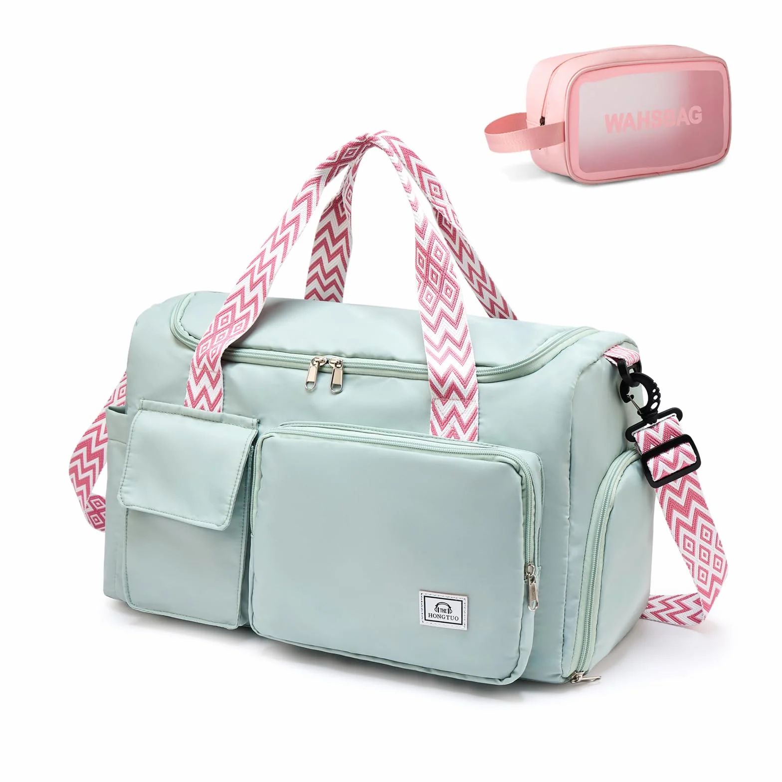 Petite sac de sport pour femme, sac de voyage avec compartiment pour chaussures, CH
