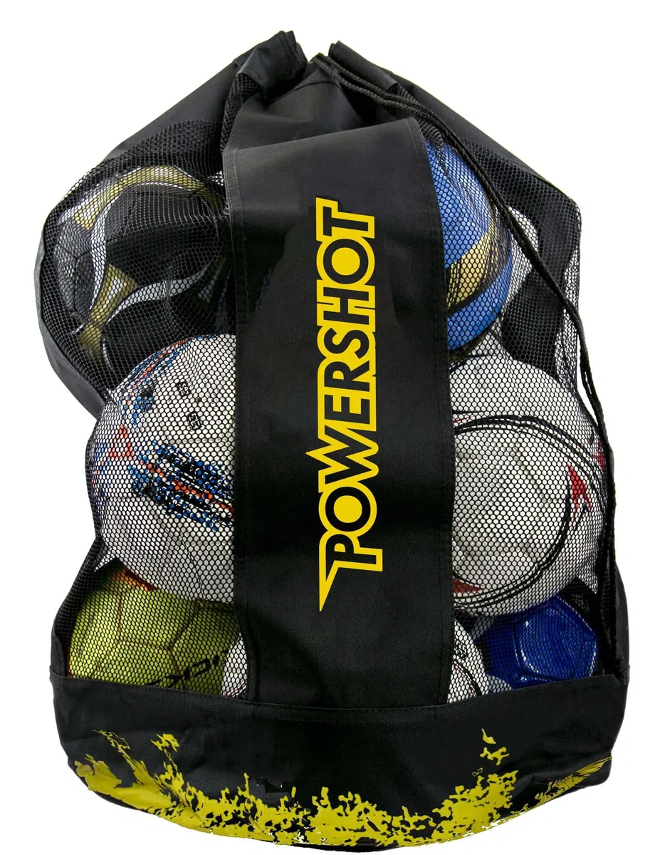 Sac à Ballons - POWERSHOT - Peut contenir jusqu'à 8 Ballons de Foot - Utilisation pour Tous Les Sports