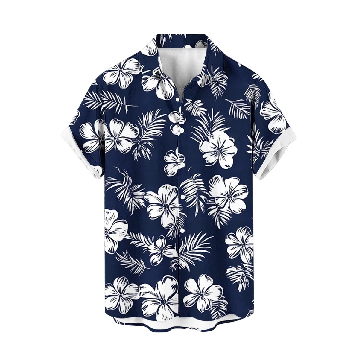 Générique Chemise Hawaïenne Homme Grande Taille Manches Courtes Chemises Fleur Tropical Revers Été Décontractée Chemise Vacances Comfort Regular Casual Shirt Vintage Classique Vêtements