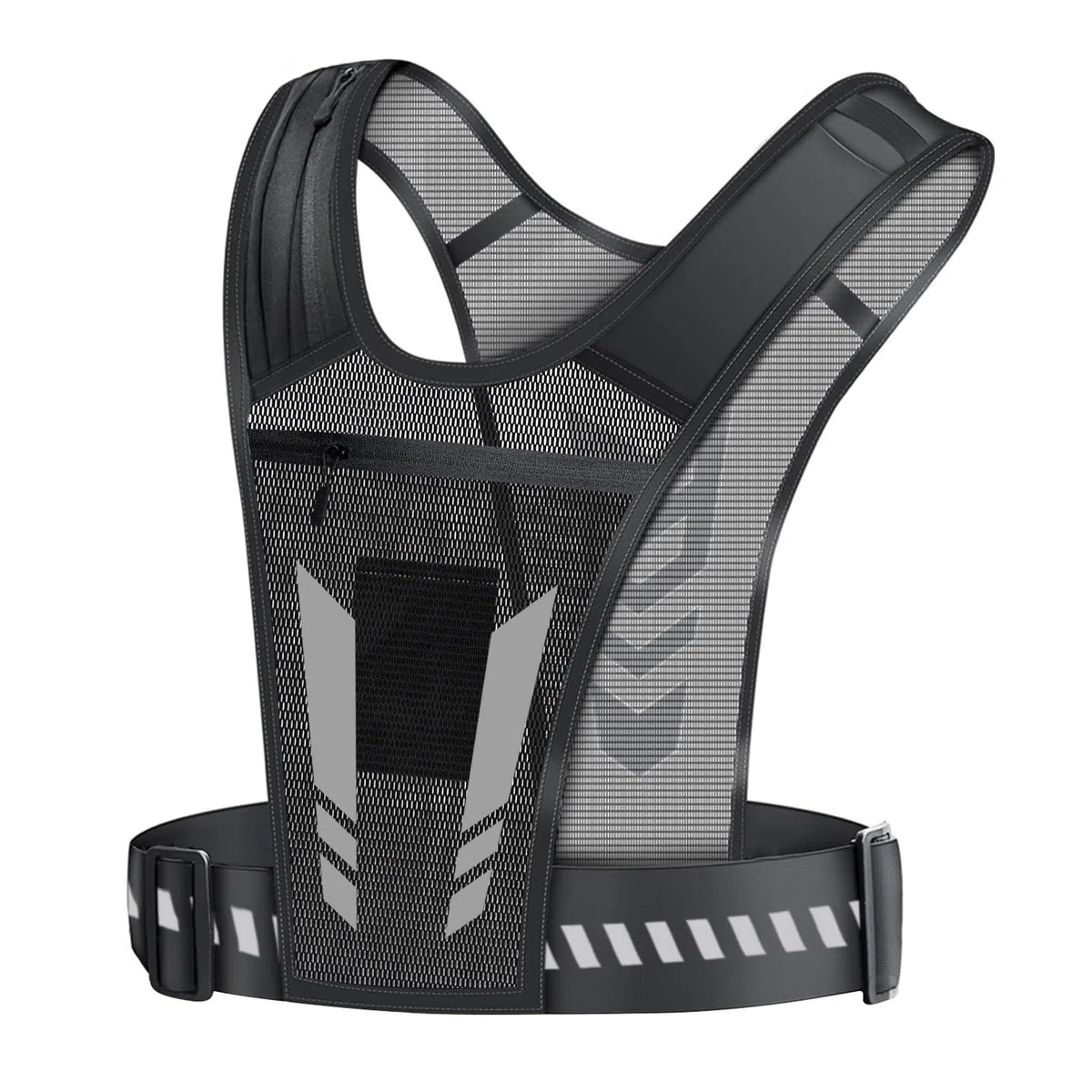 Running Vest Support de téléphone Portable, Support de téléphone Portable d'épaule réfléchissant, entraînement Respirant Gilet de Course réfléchissant Sport Jogging Ceinture réglable