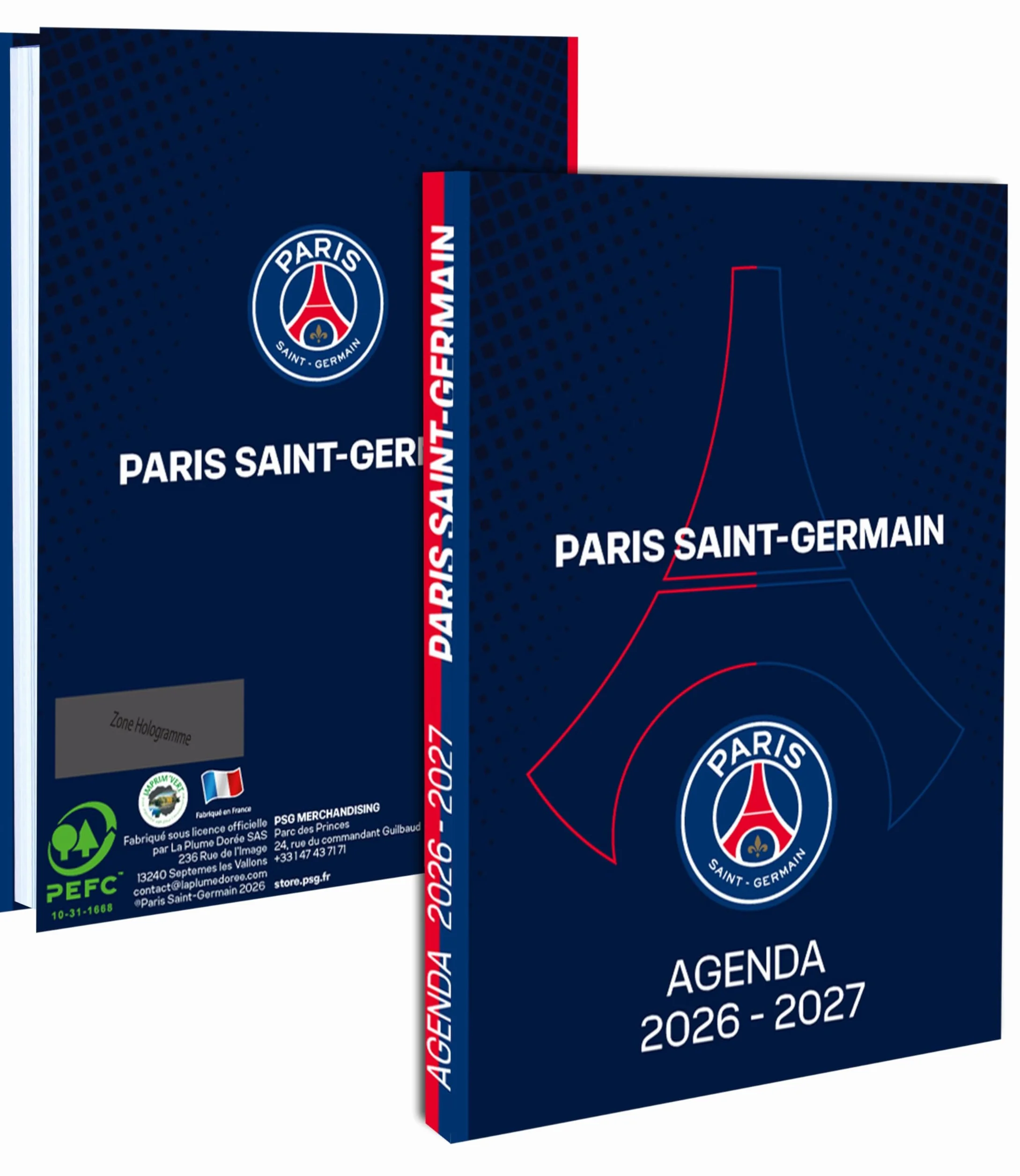 PSG Agenda Scolaire 2026 2027 - Collection Officielle Paris Saint Germain