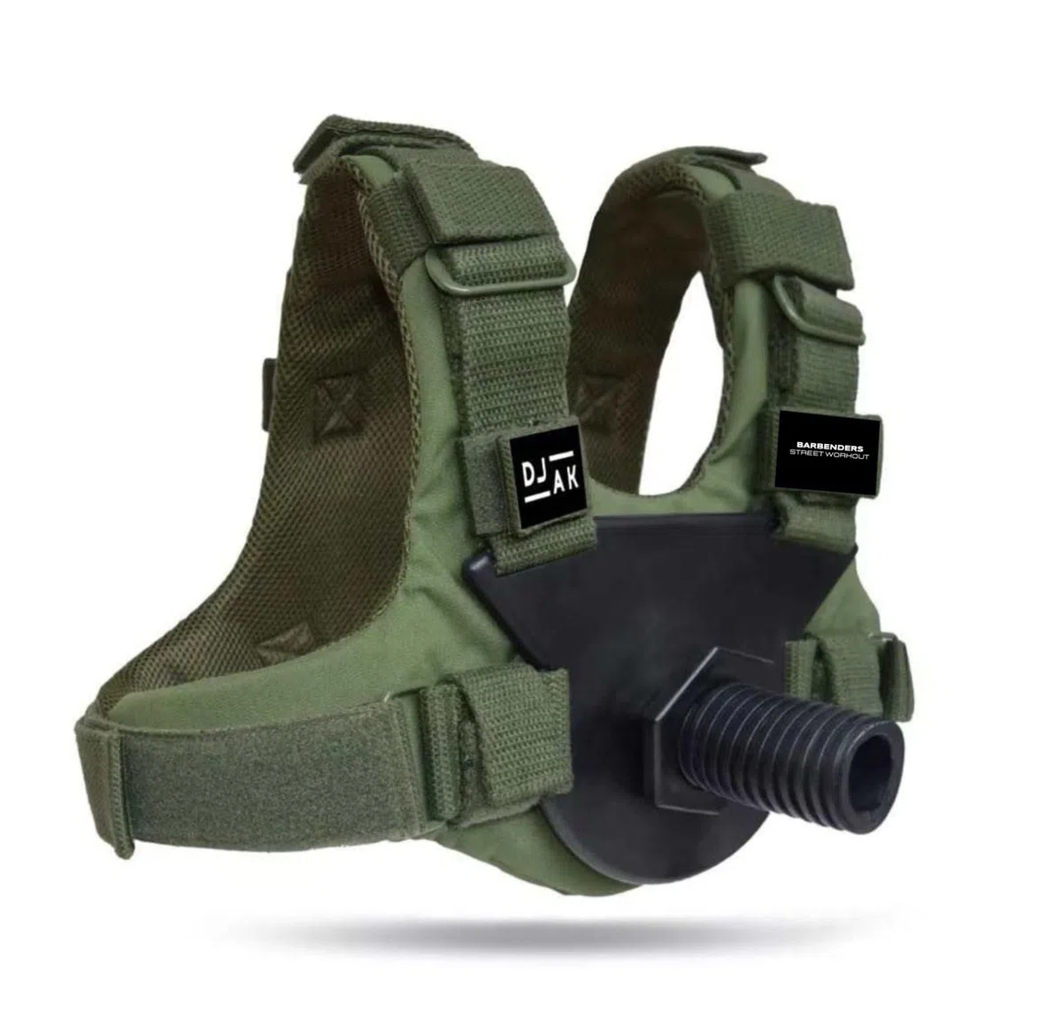 DJAK - Gilet lesté pour la gymnastique, le CrossFit et la course à pied – Convient pour les disques de poids olympiques, capacité de charge réglable jusqu'à 80 kg – Gilet d'entraînement pour la force
