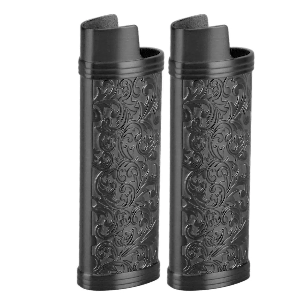 Étui à Briquet en Zinc au Design Botanique Vintage, Housse de Protection pour Briquet en Alliage, Support pour Briquet BIC Pleine Taille J6, Facile à Utiliser, Protection